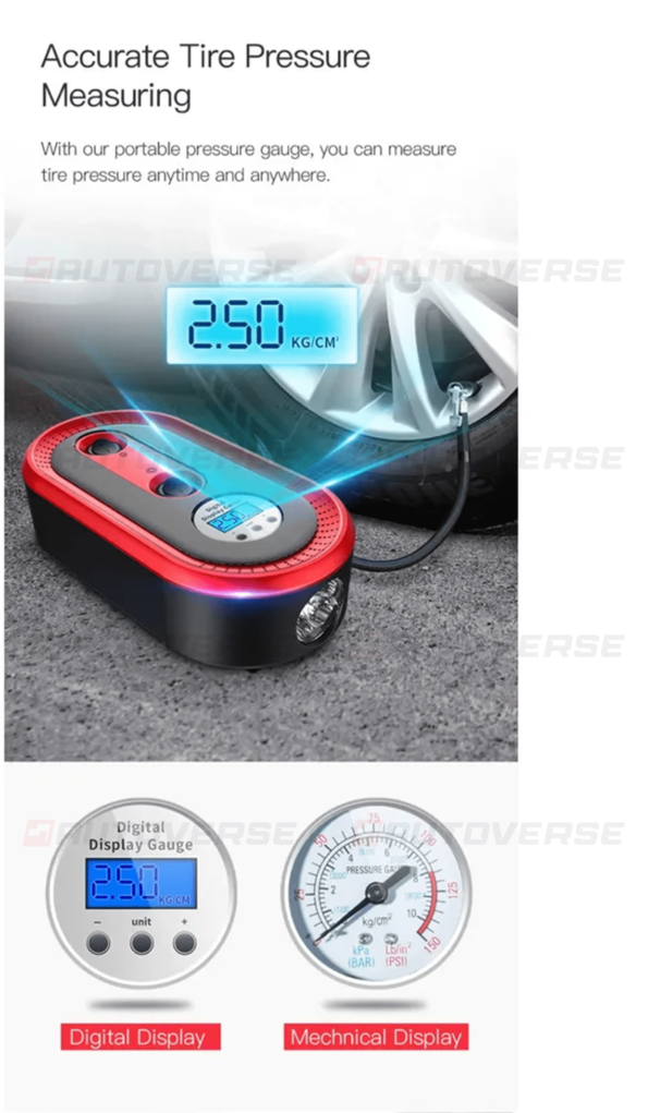 186.Gonfleur pneu voiture 12 V6