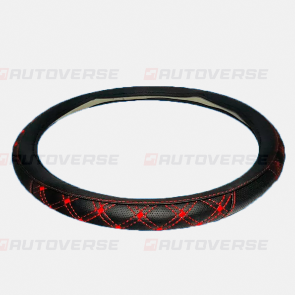59.Couvre volant en cuir rouge royal4