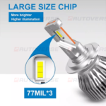71.Ampoule led 9005 NAOEVO 90W 10000LM White _ NAOEVO GT6 Series3
