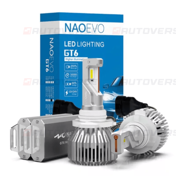 71.Ampoule led 9005 NAOEVO 90W 10000LM White _ NAOEVO GT6 Series3