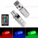78.2 ampoules rgb multicolore led voiture maroc, led avec 16 couleurs télécommande2