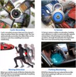 204.Dashcam Maroc 4 pouces FHD 1080P voiture DVR caméra 3 lentille