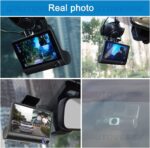 204.Dashcam Maroc 4 pouces FHD 1080P voiture DVR caméra 3 lentille