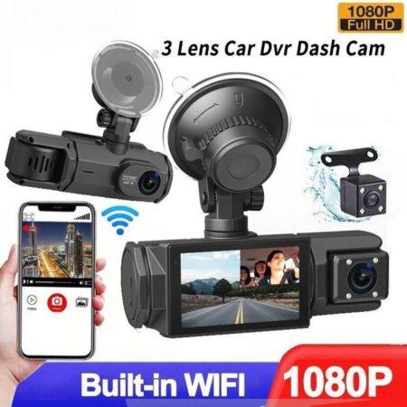 Caméra 360° voiture — vue panoramique 4 caméras